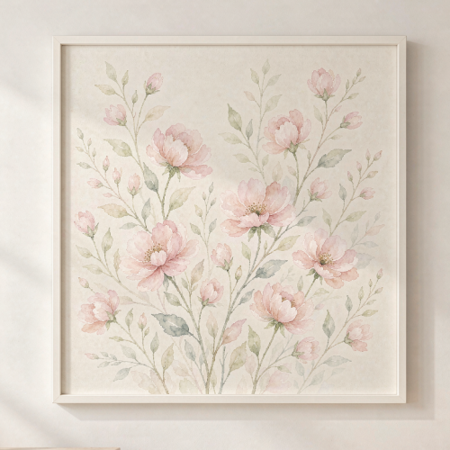 Pink garden art