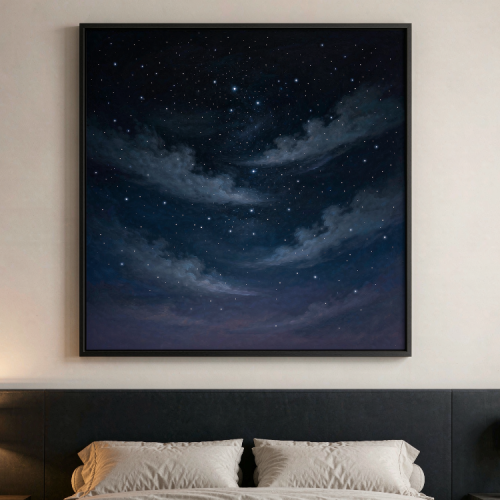 Starry night sky art